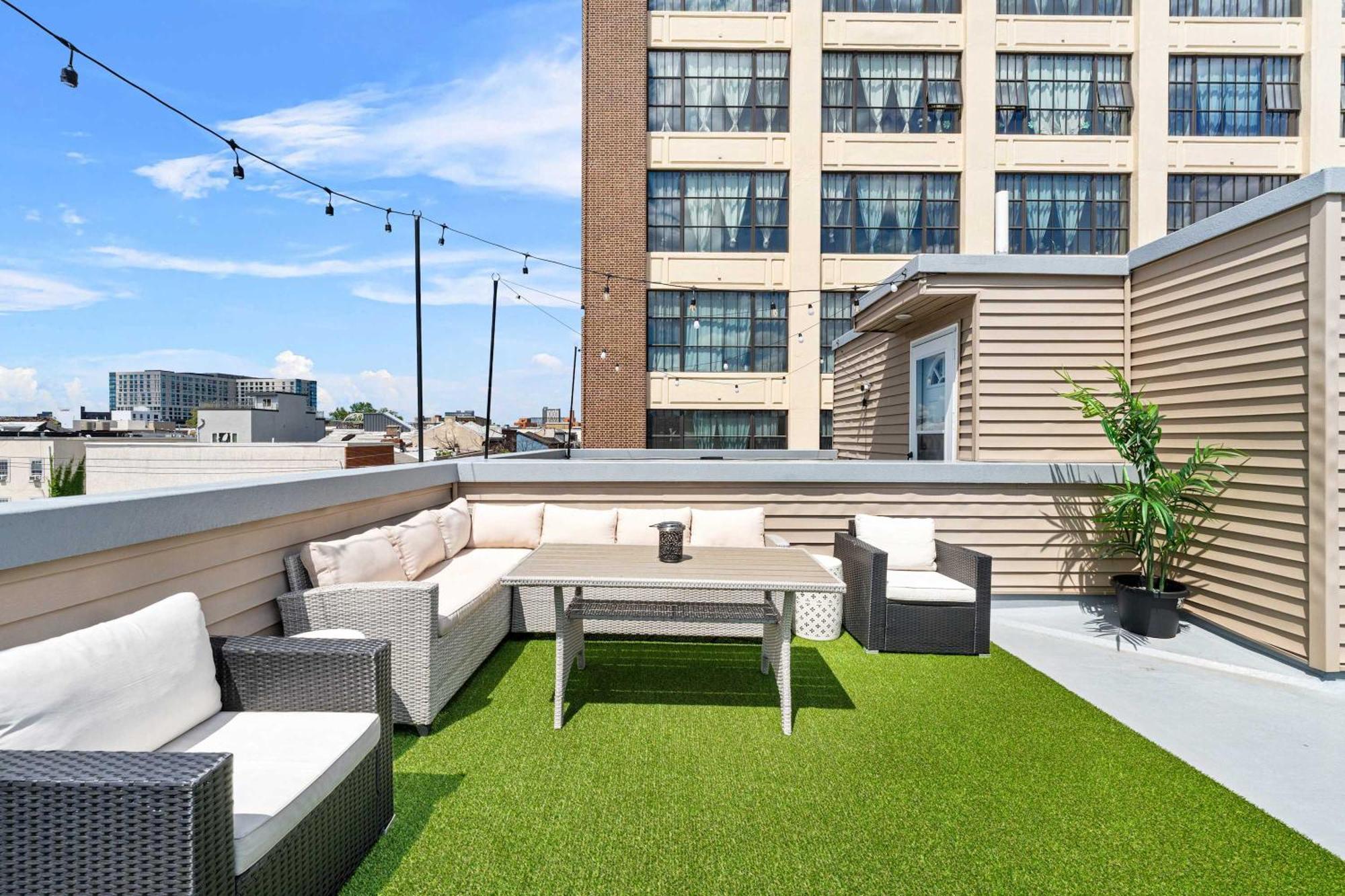 Brand New Dbl Unit Roofdeck Outdoor Patio Villa Philadelphia Bagian luar foto