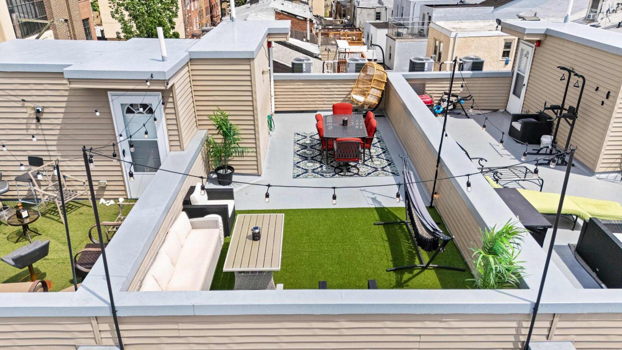Brand New Dbl Unit Roofdeck Outdoor Patio Villa Philadelphia Bagian luar foto
