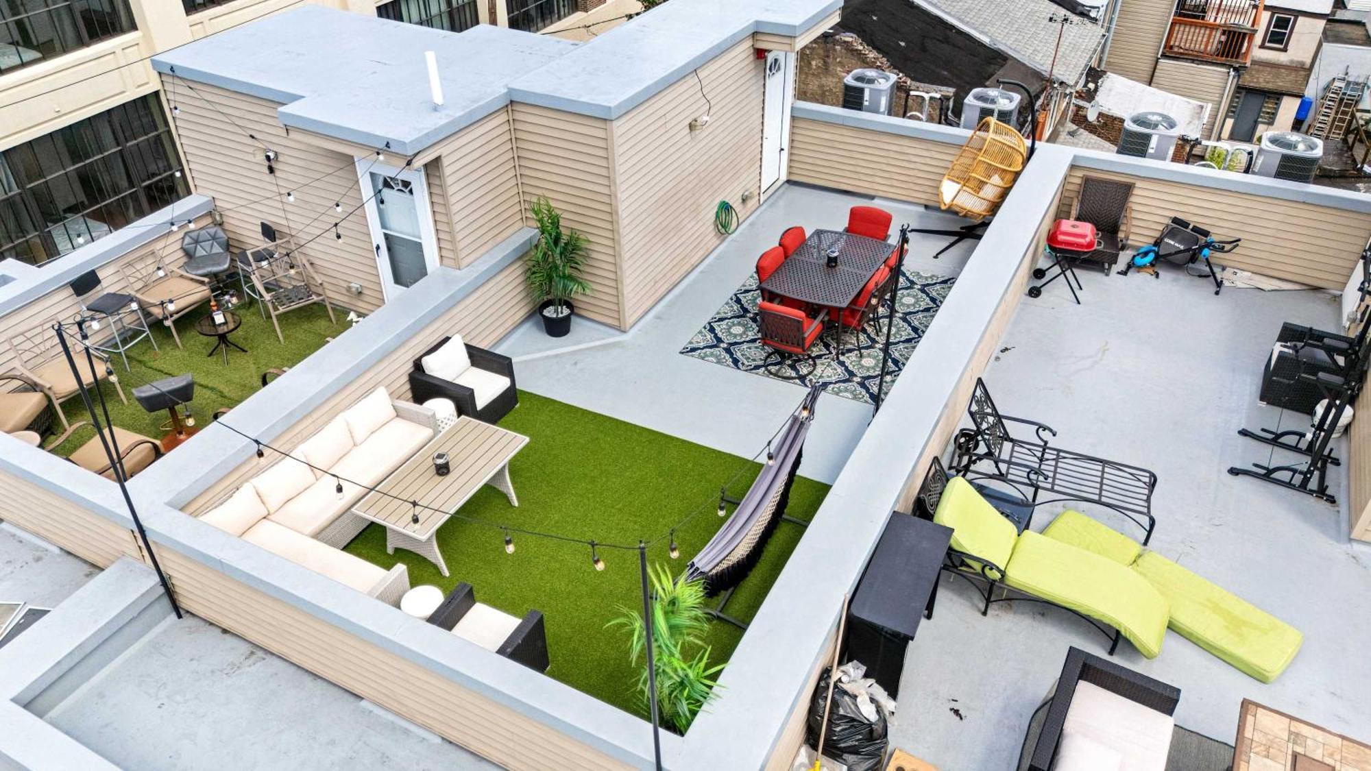 Brand New Dbl Unit Roofdeck Outdoor Patio Villa Philadelphia Bagian luar foto